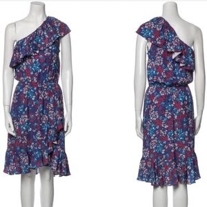 One shoulder ruffle dress by Parker